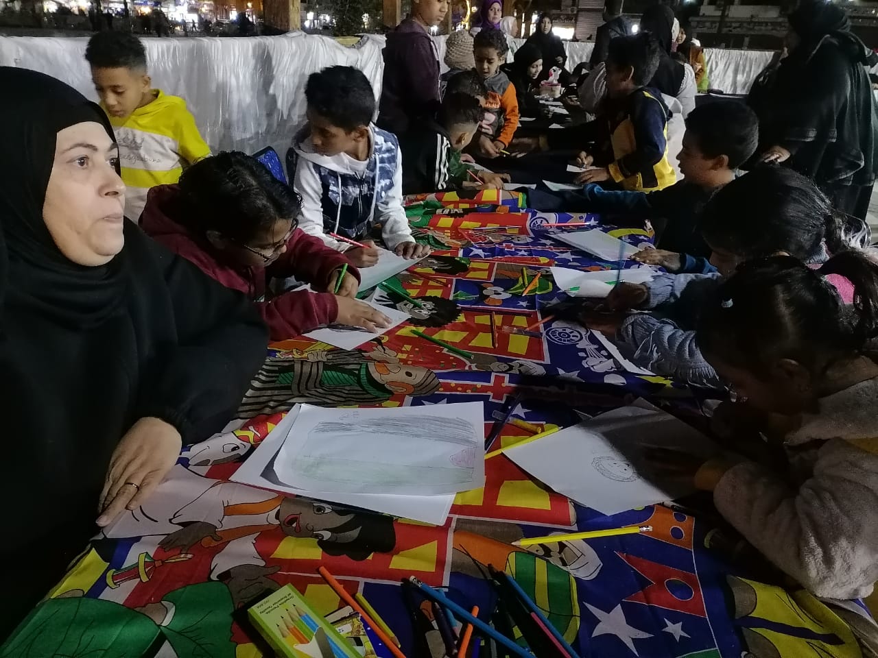 ليالى رمضان تزين ساحة أبو الحجاج بالأقصر بالإنشاد الدينى